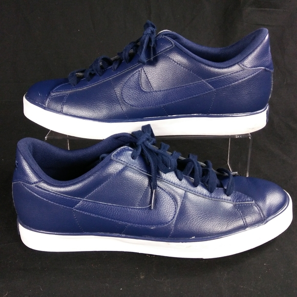 nike blue leather shoes